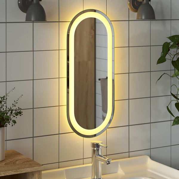 LED Badspiegel Oval 60x25 cm