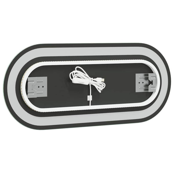 LED Badspiegel Oval 70x30 cm