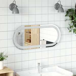 LED Badspiegel Oval 70x30 cm