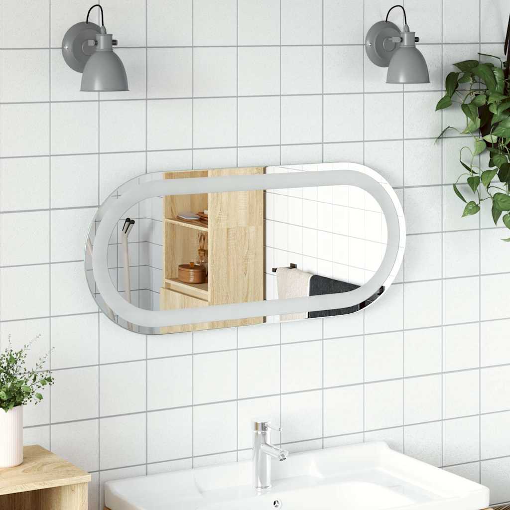 LED Badspiegel Oval 70x30 cm