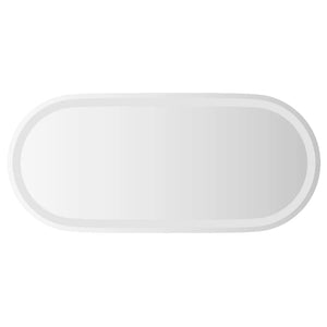 LED Badspiegel Oval 80x35 cm