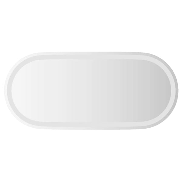 LED Badspiegel Oval 80x35 cm