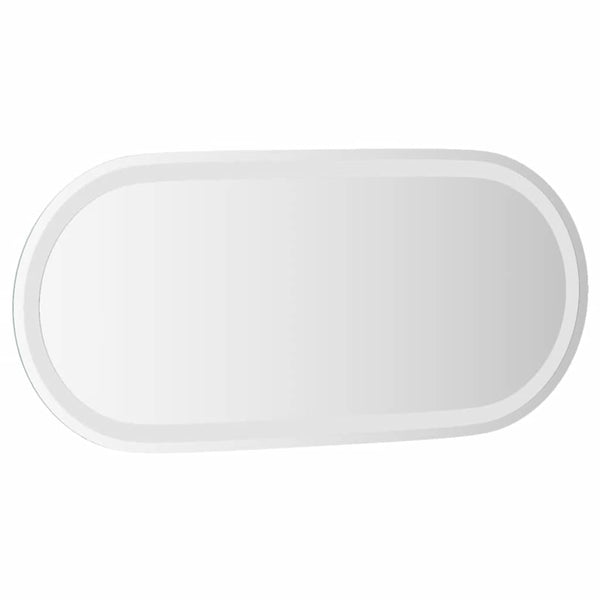 LED Badspiegel Oval 80x35 cm