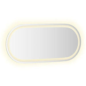 LED Badspiegel Oval 80x35 cm