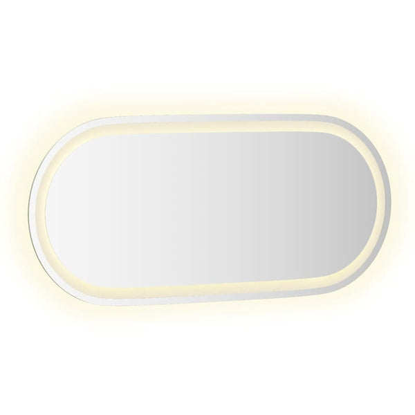 LED Badspiegel Oval 80x35 cm