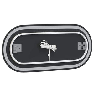 LED Badspiegel Oval 80x35 cm