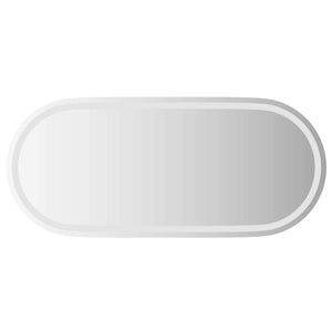 LED Badspiegel Oval 100x45 cm