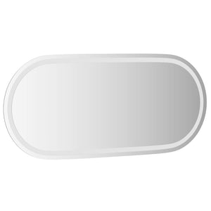 LED Badspiegel Oval 100x45 cm