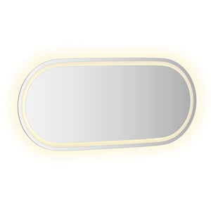 LED Badspiegel Oval 100x45 cm
