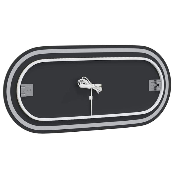 LED Badspiegel Oval 100x45 cm