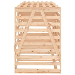 Mülltonnenbox für 3 Tonnen Massivholz Kiefer