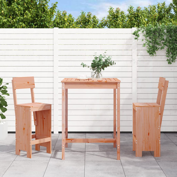 vidaXL Ensemble de bar de jardin 3 pièces en bois de douglas massif
