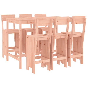 vidaXL Ensemble de bar de jardin 7 pcs Bois massif de douglas