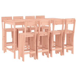 vidaXL Ensemble de bar de jardin 9 pièces en bois de Douglas massif