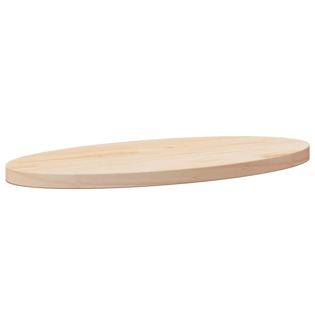 Tischplatte Oval 60x30 cm Kiefer Massivholz