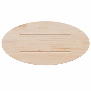 Tischplatte Oval 60x30 cm Kiefer Massivholz