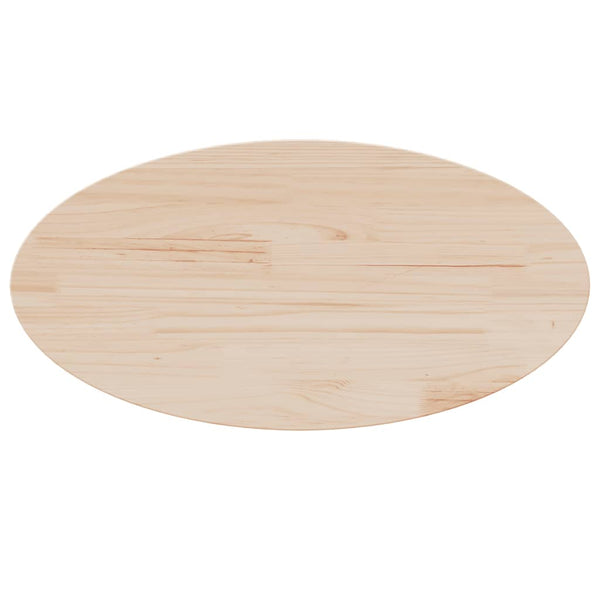 Tischplatte Oval 60x30 cm Kiefer Massivholz