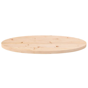 Massivholz Tischplatte Kiefer Oval 80x40 cm