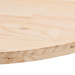 Massivholz Tischplatte Kiefer Oval 80x40 cm