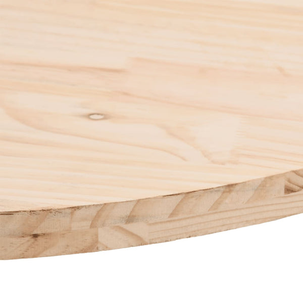 Massivholz Tischplatte Kiefer Oval 80x40 cm