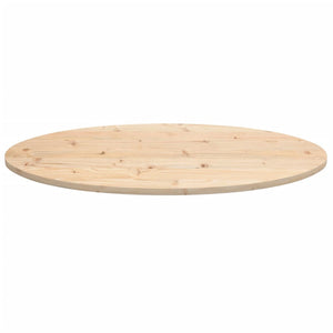 Massivholz Tischplatte Kiefer Oval 110x55 cm