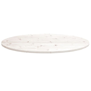 Weiße Tischplatte Oval, 110x55 cm, Kiefer Massivholz