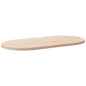 Massivholz Tischplatte Kiefer Oval 100x50 cm