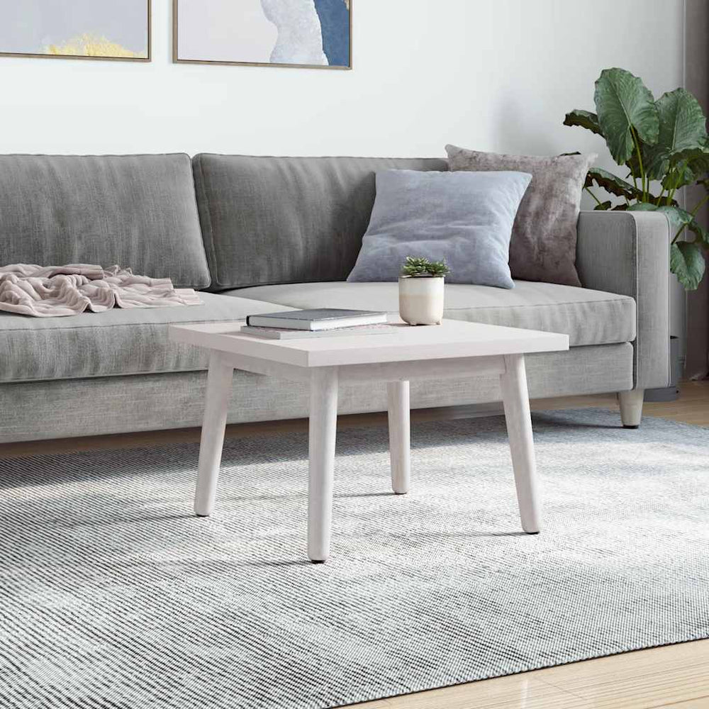 vidaXL Plateau de table Blanc 40x40x2,5 cm Bois de pin massif Carré