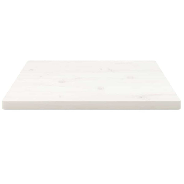 Tischplatte Kiefer Massivholz Weiß 40x40 cm