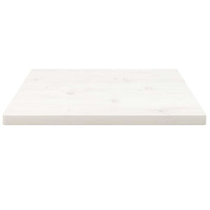 vidaXL Plateau de table Blanc 50x50x2,5 cm Pin Massif Carré