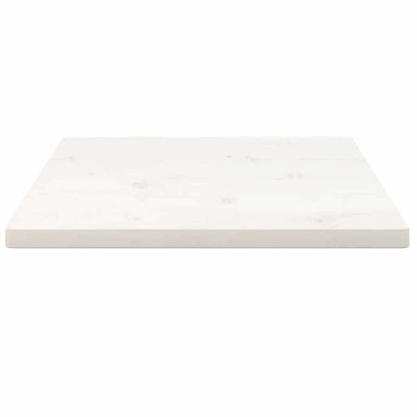 Tischplatte Weiß 60x60 cm Kiefer Massivholz