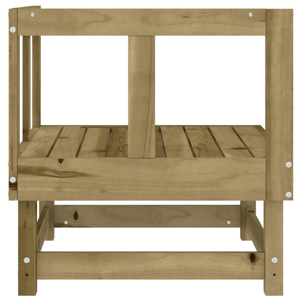 vidaXL Garden Corner Sofa Impregnated Pinewood