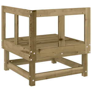 vidaXL Garden Corner Sofa Impregnated Pinewood