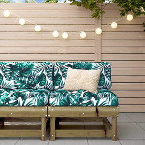vidaXL Canapé central de jardin en pin imprégné