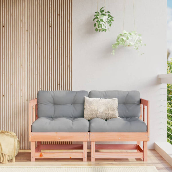 vidaXL Garden Corner Sofas 2 pcs. Solid Douglas Fir Wood