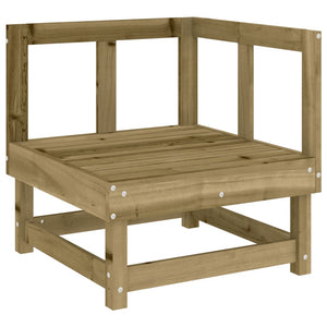 vidaXL Garden Corner Sofas 2 pcs. Impregnated Pinewood