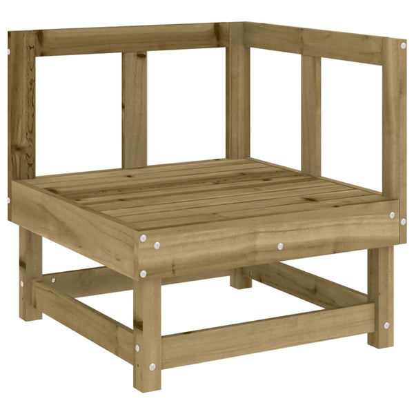 vidaXL Garden Corner Sofas 2 pcs. Impregnated Pinewood