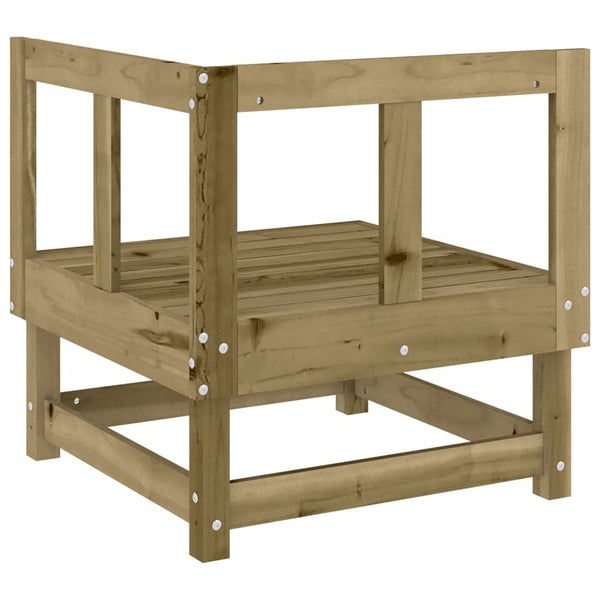 vidaXL Garden Corner Sofas 2 pcs. Impregnated Pinewood