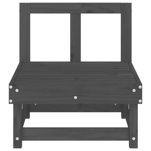vidaXL Garden Center Sofas 2 pcs. Gray Solid Pinewood