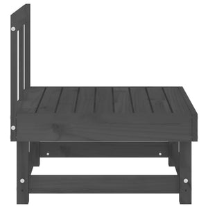 vidaXL Garden Center Sofas 2 pcs. Gray Solid Pinewood