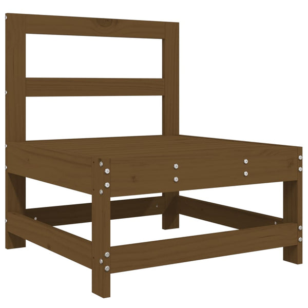 vidaXL Canapés centraux de jardin 2 pcs Marron miel Bois de pin massif