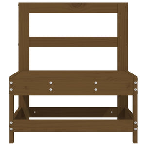 vidaXL Canapés centraux de jardin 2 pcs Marron miel Bois de pin massif