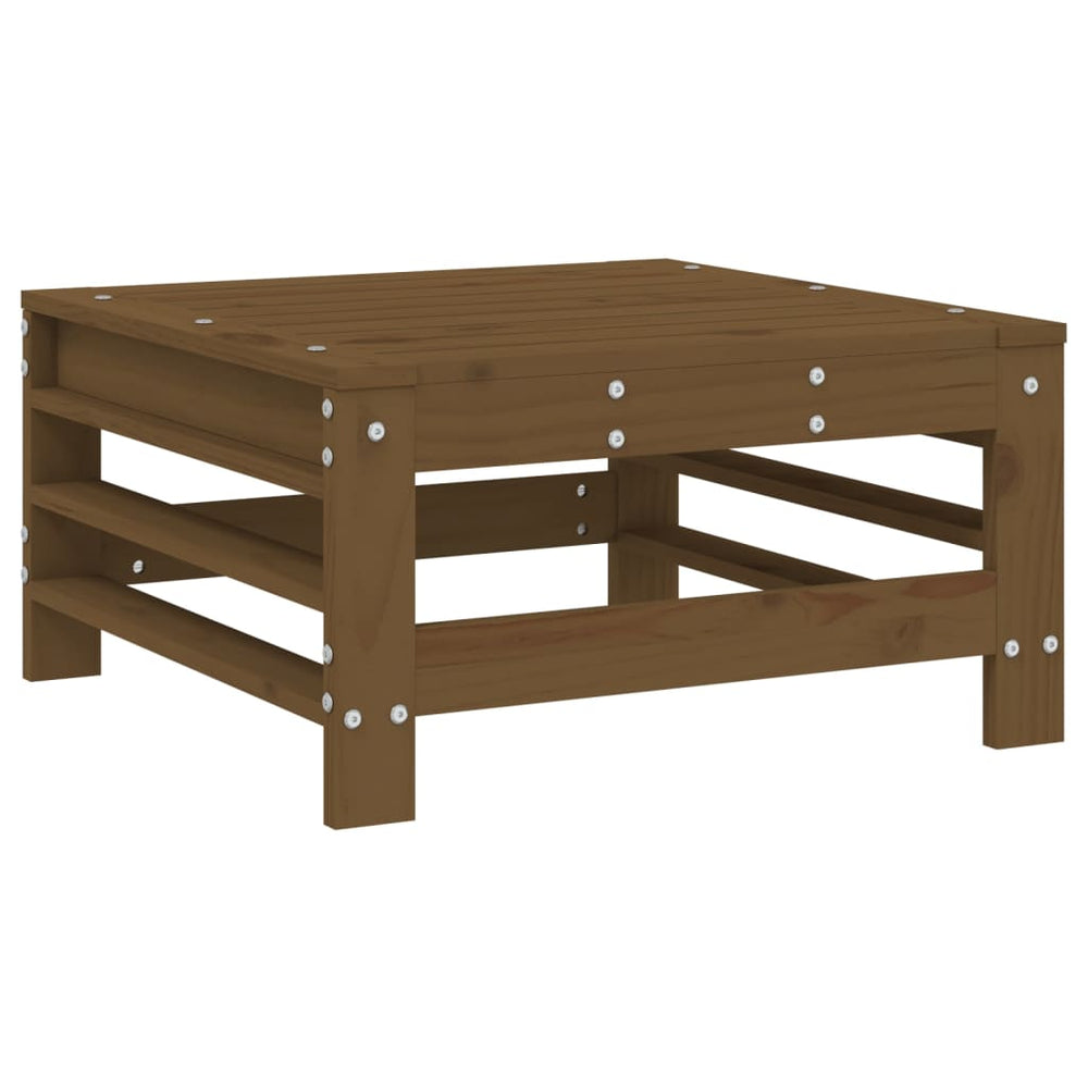 Gartenhocker Honigbraun Kiefer Massivholz