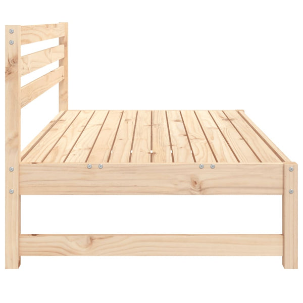 Garten Mittelsofa 120x80 cm Kiefer Massivholz
