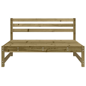 vidaXL Canapé d'angle de jardin 120x80 cm en pin imprégné