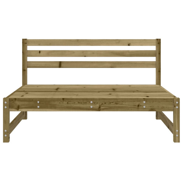 vidaXL Canapé d'angle de jardin 120x80 cm en pin imprégné