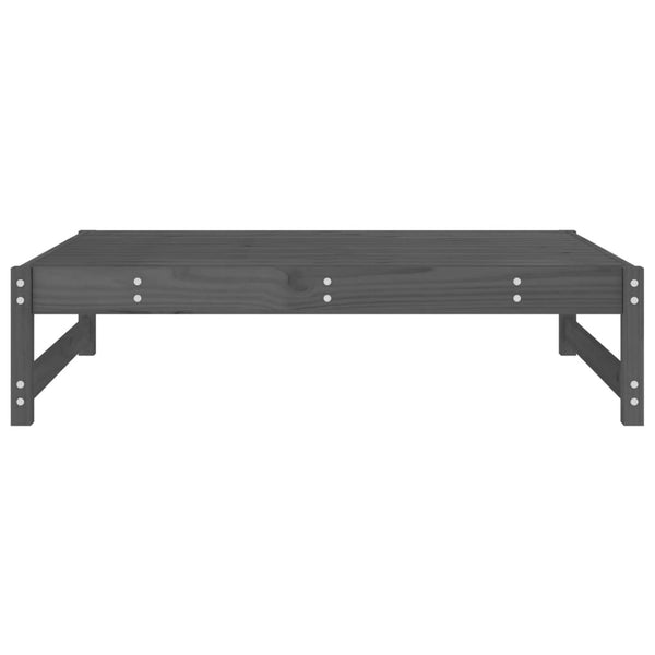 Gartenhocker Grau 120x80 cm Kiefer Massivholz