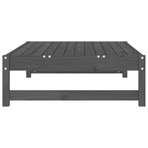 Gartenhocker Grau 120x80 cm Kiefer Massivholz