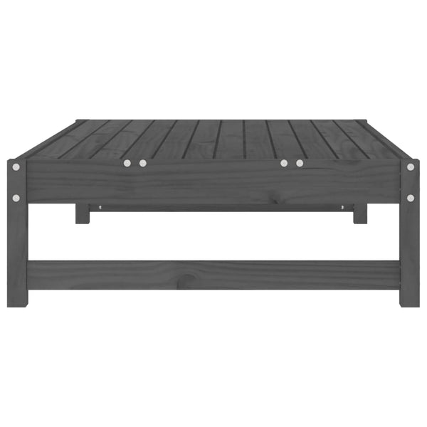 Gartenhocker Grau 120x80 cm Kiefer Massivholz