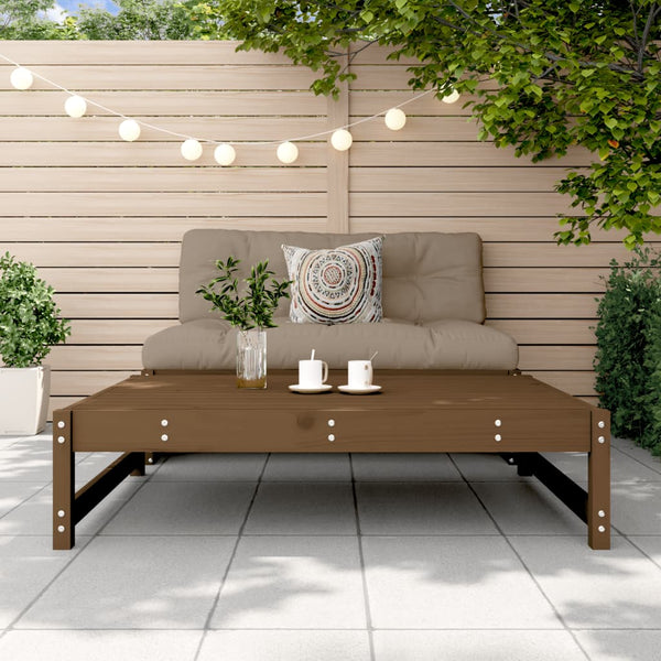 Gartenhocker Honigbraun 120x80 Kiefer Massivholz
